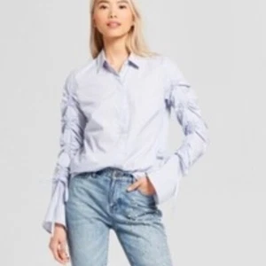 Women's Long Sleeve Drawstring Top - Who What Wear-Size M - Picture 1 of 3