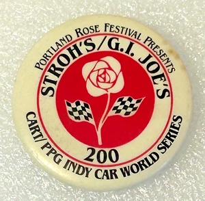 1986 Stroh’s G.I. Joe’s 200 Portland Rose Festival Indy Car Pin – CART PPG - Picture 1 of 3