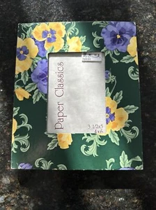 Paper Classics Pansies Flowers Picture Frame - Picture 1 of 4