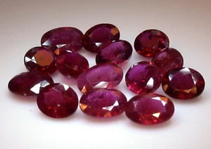 1x Natural Ruby Oval Cut Loose Faceted Gemstone Many Sizes Below 1ct Africa - Picture 1 of 278