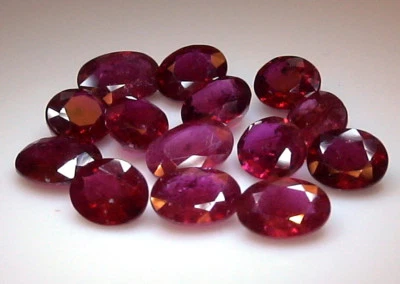 1x Natural Ruby Oval Cut Loose Faceted Gemstone Many Sizes Below 1ct Africa  - Image 1 of 4