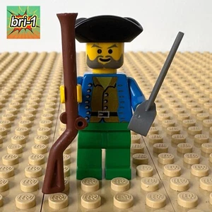 LEGO Pirates 1: Brown Shirt Pirate, MUSKET, pi034, 6296, SHIPWRECK ISLAND, 1996 - Picture 1 of 7