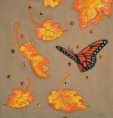 MACHINE EMBROIDERY DESIGNS USB - AUTUMN BRILLIANCE COLLECTION 4X4 5X7 LEAVES - Image 1 of 4