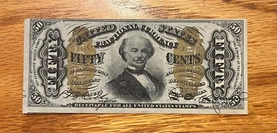 3 rd issue 50c , Fr-1339 Spinner, Fractional currency - Image 1 of 2