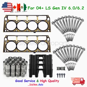 MLS Cylinder Head Gaskets & LS7 Lifters Trays Bolts Set For Gen IV 6.0/6.2L - Picture 1 of 6