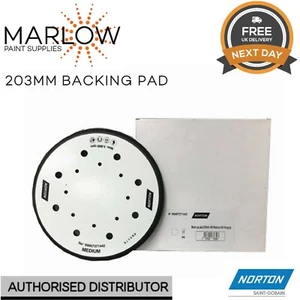 NORTON 203MM GRIP HOOK & LOOP BACKING PAD - MEDIUM DENSITY - Picture 1 of 3
