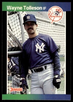 1989 Donruss Baseball Card Wayne Tolleson New York Yankees #659 - Image 1 of 2