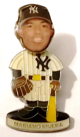 New York Yankees Pins Mariano Rivera Pin Bobble Head Collector Player MLB Pin UP Cover