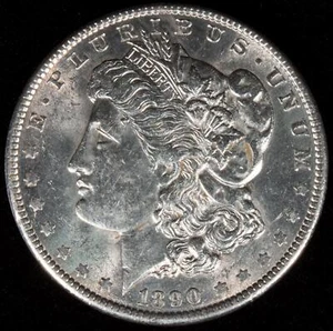 1890-P Morgan Silver Dollar Gorgeous Mint Luster BU MS++ - Picture 1 of 2