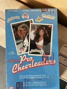 1992 NFL Pro Cheerleaders Football Trading Cards by LimeRock 36 Pks Sealed - Picture 1 of 4