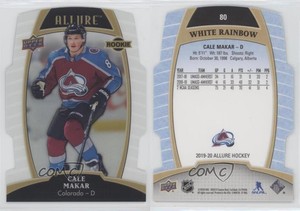 2019-20 Upper Deck Allure Rookies White Rainbow Cale Makar #80 Rookie RC