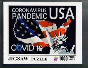 Collector's Item, Covid 19 USA 1000 Piece Puzzle from China, New/Sealed, FYYZY - Picture 1 of 6