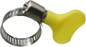 14 PCS Hose Clamps Yellow Stainless Steel 13-19mm Adjustable Thumb Screw - Picture 1 of 9