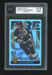 Wayne Gretzky 1994-95 Leaf Fire on Ice #4 NHL HOF Los Angeles Kings KSA 9.5 NGM - Picture 1 of 2