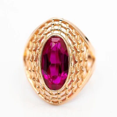 Ring 583/14K Rotgold Russisches Gold Rubin Größe 60 - Bild 1 von 2