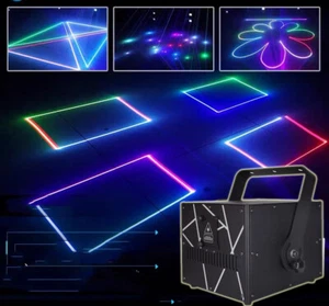 Stage show light effect 10W full color animation rgb laser light dj laser light - Picture 1 of 12