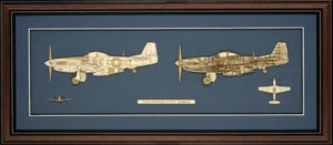 "Modelo Cutaway de Mustang P-51 ""Glamorosous Glen III"" - Hecho en EE. UU. - Imagen 1 de 2