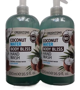 CREIGHTONS ,COCONUT WATER BODY BLISS HAND WASH 2 X 500ml - Picture 1 of 2