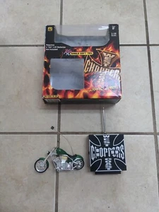 2004 Funline West Coast Choppers R/C  Motorcycle Diablo Soft Tail 1/18 Scale   - Picture 1 of 14