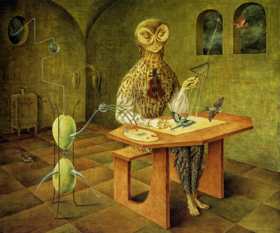 REMEDIOS VARO Surrealism Art Poster or Rolled Canvas Print "Creation of Birds" - Image 1 of 1