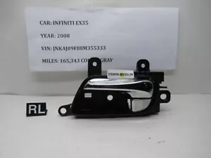 08-12 Infiniti EX35 Left Rear Interior Door Handle RL 806701BA0B OEM - Picture 1 of 7