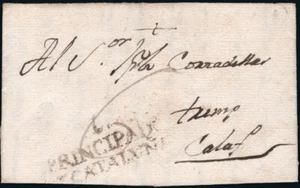 Lérida - Prefilatelia - Tremp - PE 3 - 1793 - Carta a Calaf - Imagen 1 de 1