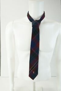 Vintage YSL Yves Saint Laurent Necktie Tie Wool Blend Multicolor  Heather Mist