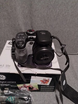 GE Power Pro Series X400 14.0MP 15X Zoom Digital Camera  W/ Cord & Box Test VGC - Image 1 of 4