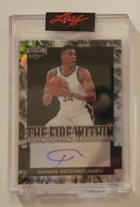 GIANNIS ANTETOKOUNMPO AUTO 1/3 THE FIRE WITHIN. PRICED TO SELL FOR NEW INVENTORY - Picture 1 of 6
