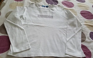WOMENS WHITE RED HERRING LONG SLEEVE TOP SIZE 18 - Picture 1 of 9