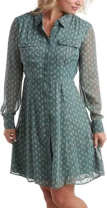 Lucky Brand Women's Dress - Front Button Down Long Sleeve Casual Shirt Dress - M - Picture 1 of 12