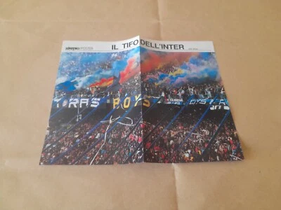 Poster ultras INTER e MILAN ( Anni 80 ) Allegato Supertifo/26×20 cm circa - Immagine 1 di 4