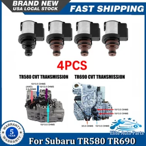 4 OEM Torque Converter AWD Control & Lock-Up Solenoid For Subaru CVT TR580 TR690 - Picture 1 of 10