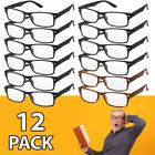 Pack de 12 lunettes de lecture unisexes montures classiques style lecteurs nouvelle puissance