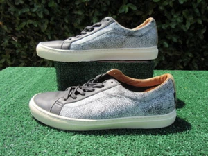 Men's Size 9 Vans White Black Tan Crackle Sneakers Shoes - Picture 1 of 8