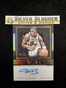 2017-18 Tracy McGrady Panini Noir On Card Auto /25 Toronto Raptors - Picture 1 of 2