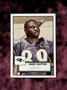Mark Clayton ‘52 Topps Heritage RC #45MINT Facsimile Auto Ravens Jersey Oklahoma - Picture 1 of 4