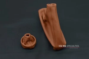 BMW E46 M3 E46 boots leather gaiters set CINNAMON leather INDIVIDUAL M3 SMG - Picture 1 of 10