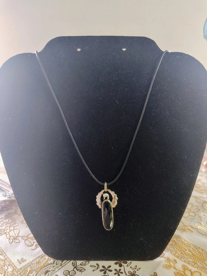 Collar Fénix Ágata Negra, conjunto único, ¡Gran pieza de conversación! Foto 1 de 1