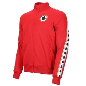 AS Roma Red Tapered Full Zip Trainingsjacke Herren LARGE - Bild 1 von 11