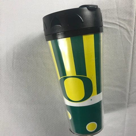 Oregon Ducks Tumbler Travel Coffee Mug Cup Thermoserv USA Made Student Alumni Cover