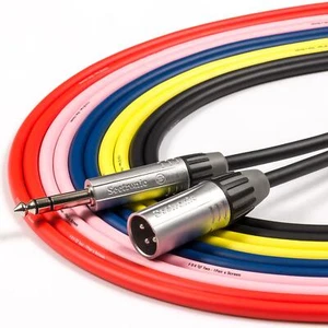 Conector Tourgrade TRS a cable XLR macho. Cable foxTWO. Mezclador a FX, altavoz activo - Imagen 1 de 12