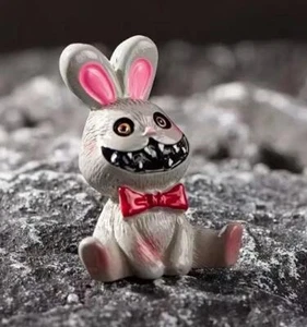 Miniature Dollhouse Fairy Garden Tiny Halloween Scary Rabbit - Buy 3 Save $5 - Picture 1 of 1