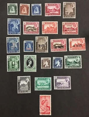 Aden, Seiyun 1942-1964 VF MNH, MH Used Lot Between Sc 1-41, Cv$25.    (W47) - Image 1 of 2