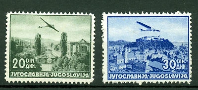 Yugoslavia 1937, Air Post, SC# C13-14, perf 12 1/2, MVLH/MNH 2319 - Image 1 of 2
