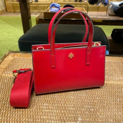 Tory Burch Blake Mini Tote Lipstick Red 164018 - Image 1 of 4