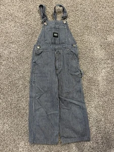 Key Bib Overalls Youth Size 5 Regular Conductor Stripe Farmer Rancher Workwear - Picture 1 of 8