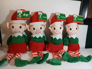 Weihnachten 14 Zoll Elfen weiblicher Plüschstrumpf Stofftiere oder Handwerk neu Etikett - Bild 1 von 3