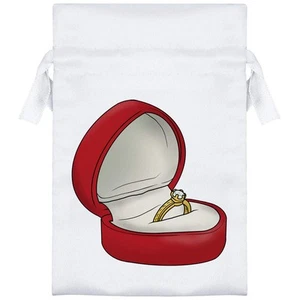 'Engagement Ring' Satin Drawstring Bag/Pouch (SB036249) - Picture 1 of 25
