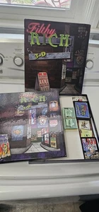 Filthy Rich Board Game 3-D Capitalism Wizards Coast 1998 Richard Garfield Comple - Picture 1 of 6